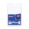 Avery No-Iron Fabric Labels, 0.5 x 1.75, White, PK54, 54PK 40720